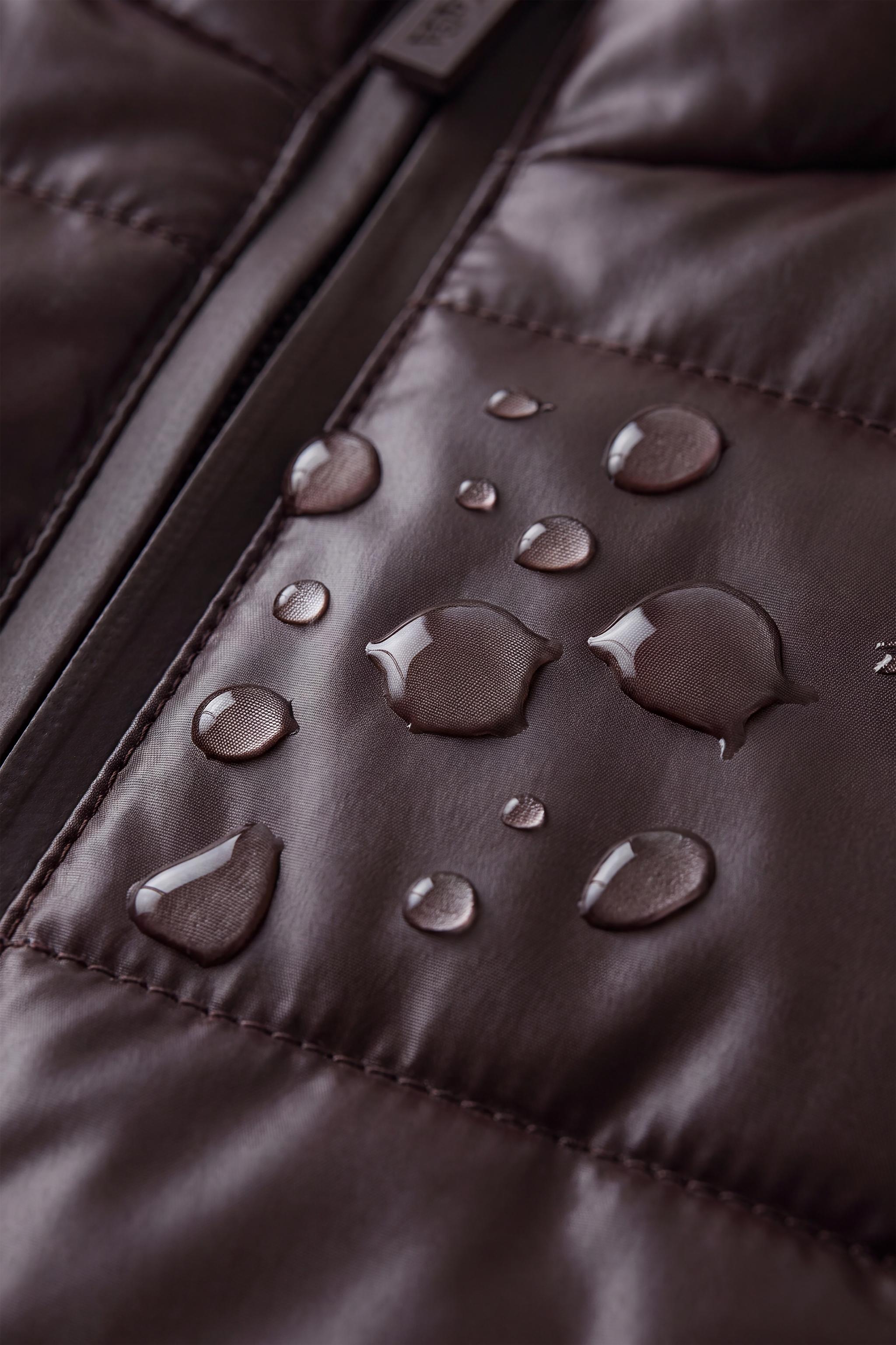 WATER-REPELLENT QUILTED SHINY JACKET